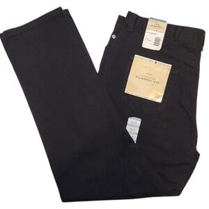 Faded Glory Womens 5 Pocket Pants 18 Black Stretch NWT